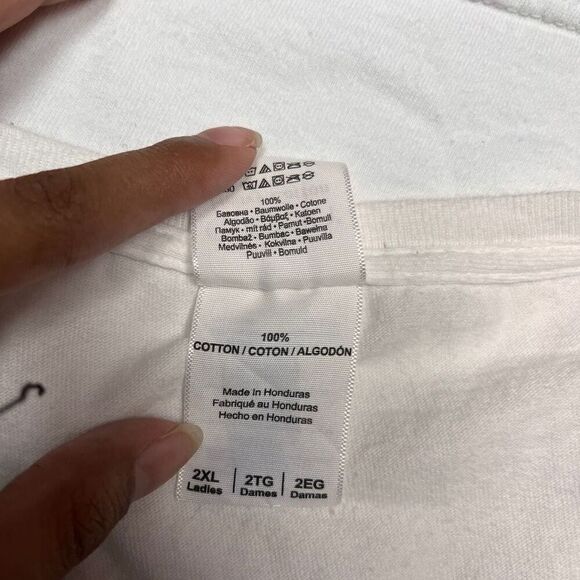 Gildan Mens White Graphic Print August Alsina Short Sleeve Tee 2XL - Picture 7 of 7